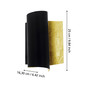 Preview: Eglo Wandleuchte Falicetto E27 Schwarz Gold Stahl 25x16cm 98759