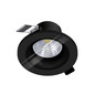 Preview: Eglo LED Einbauspot Salabate dimmbar 6W warmweiss 2700K IP44 Schwarz Klar Aluminium Glas Ø9cm 99493