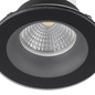 Preview: Eglo LED Einbauspot Salabate dimmbar 6W warmweiss 2700K IP44 Schwarz Klar Aluminium Glas Ø9cm 99493