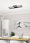 Preview: Eglo LED Deckenleuchte Salvilanas-Z Smart dimmbar 32W CCT warm-/tageslichtweiss 2700-6500K Zigbee Schwarz Aluminium Stahl 77x20cm 99679