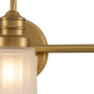 Preview: Elstead Swell 3 Bad-Wandleuchte 3-flammig G9 dimmbar IP44 warmweiss 9W Gold