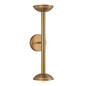Preview: Elstead Arden LED Wandleuchte 2-flammig dimmbar warmweiss 11W Gold gebürstet Alu Stahl Opalglas 57cm