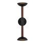 Preview: Elstead Arden LED Wandleuchte 2-flammig dimmbar warmweiss 11W Mattschwarz-Walnuss Alu Stahl Opalglas 57cm