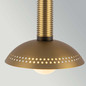 Preview: Elstead Arden LED Pendelleuchte dimmbar warmweiss 6W Gold gebürstet Alu Stahl Opalglas Ø15cm