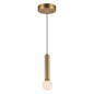 Preview: Elstead Arden LED Pendelleuchte dimmbar warmweiss 6W Gold gebürstet Alu Stahl Opalglas Ø15cm