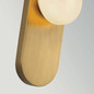 Preview: Elstead Ariel Wandleuchte E27 Gold gebürstet Stahl Opalglas 32cm