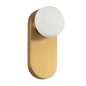 Preview: Elstead Ariel Wandleuchte E27 Gold gebürstet Stahl Opalglas 32cm