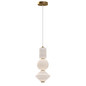 Preview: Elstead Bijou LED Pendelleuchte Altgold Opal matt
