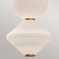 Preview: Elstead Bijou LED Pendelleuchte Altgold Opal matt