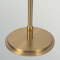 Preview: Elstead Crosby Stehleuchte E27 Creme-Gold Stahl Stoffschirm 173cm