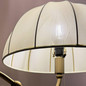 Preview: Elstead Crosby Stehleuchte E27 Creme-Gold Stahl Stoffschirm 173cm