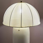 Preview: Elstead Crosby Tischleuchte E27 Creme-Gold Stahl Stoffschirm 70cm