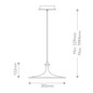 Preview: Elstead Issa LED Pendelleuchte dimmbar warmweiss 20W Gold gebürstet Alu Ø31cm