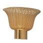 Preview: Elstead Kai Wandleuchte 2-flammig E14 Gold gebürstet Alu Rattan 25cm