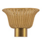 Preview: Elstead Kai Wandleuchte 2-flammig E14 Gold gebürstet Alu Rattan 25cm