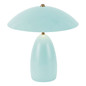 Preview: Elstead Poppy LED Tischleuchte dimmbar warmweiss 8W Hellblau Alu Stahl 35cm