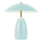 Preview: Elstead Poppy LED Tischleuchte dimmbar warmweiss 8W Hellblau Alu Stahl 35cm