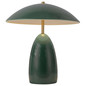 Preview: Elstead Poppy LED Tischleuchte dimmbar warmweiss 8W Tannengrün Alu Stahl 35cm