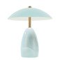 Preview: Elstead Poppy LED Akku-Tischleuchte dimmbar warmweiss 3W Hellblau Alu Stahl 27cm
