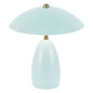 Preview: Elstead Poppy LED Akku-Tischleuchte dimmbar warmweiss 3W Hellblau Alu Stahl 27cm