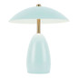 Preview: Elstead Poppy LED Akku-Tischleuchte dimmbar warmweiss 3W Hellblau Alu Stahl 27cm