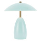 Preview: Elstead Poppy LED Akku-Tischleuchte dimmbar warmweiss 3W Hellblau Alu Stahl 27cm