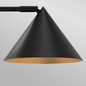Preview: Elstead Remyck Tischlampe E27 Mattes Schwarz Mattschwarz