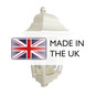 Preview: Elstead Deco Lane Außenwandleuchte E27 Creme IP44, Made in UK