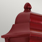 Preview: Elstead Deco Lane Außenwandleuchte E27 Rot IP44, Made in UK