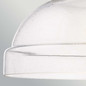 Preview: Elstead Hampton Pendel- und Deckenleuchte E27 Naturmessing lackiert Stahl Blasenglas Ø33cm Made in UK