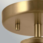 Preview: Elstead Notting Hill Pendel- und Deckenleuchte E27 Naturmessing lackiert Stahl Klarglas Ø25cm Made in UK
