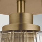 Preview: Elstead Windsor Pendel- und Deckenleuchte E27 Naturmessing lackiert Stahl Facettenglas Ø25cm Made in UK