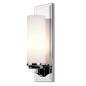 Preview: Elstead Amalia LED Wandleuchte G9 41cm Poliertes Chrom IP44