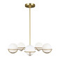 Preview: Elstead Apollo LED Kronleuchter G9 5-fach Brüniertes Messing