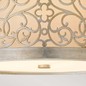 Preview: Elstead Arabesque Deckenleuchte E27 2-fach Blattsilber Patina