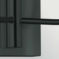 Preview: Elstead Brianna Wandleuchte 2-flammig E14 Schwarz Stahl 36cm