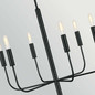 Preview: Elstead Brianna Kronleuchter 6-flammig E14 Schwarz Stahl Ø61cm