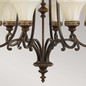 Preview: Elstead Drawing Room Kronleuchter E27 6-fach Walnuss