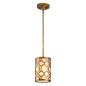 Preview: Elstead Arabella Hängeleuchte E27 Gebeiztes Gold