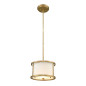 Preview: Elstead Lemuria Hängeleuchte E27 Gebeiztes Gold