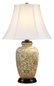 Preview: Elstead Goldthistle Tischleuchte E27 Gold Weiß, Made in UK