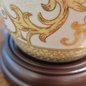 Preview: Elstead Goldthistle Tischleuchte E27 Gold Weiß, Made in UK