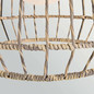 Preview: Elstead Arlen Außen-Pendelleuchte E27 IP44 Schwarz Stahl Rattan-Optik Ø61cm