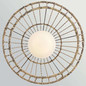 Preview: Elstead Arlen Außen-Pendelleuchte E27 IP44 Schwarz Stahl Rattan-Optik Ø61cm
