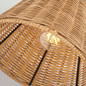 Preview: Elstead Arti  Wandleuchte E27 Schwarz, Rattan Schirm Schwarz und Rattan natur