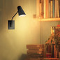 Preview: Elstead Bray Wandleuchte E27 schwenkbar Schwarz Stahl 43cm