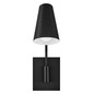 Preview: Elstead Bray Wandleuchte E27 schwenkbar Schwarz Stahl 43cm