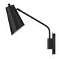 Preview: Elstead Bray Wandleuchte E27 schwenkbar Schwarz Stahl 43cm