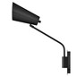 Preview: Elstead Bray Wandleuchte E27 schwenkbar Schwarz Stahl 43cm