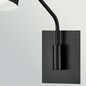 Preview: Elstead Bray Wandleuchte E27 schwenkbar Schwarz Stahl 43cm